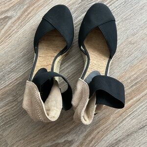 Ralph Lauren Black and Tan Espadrilles